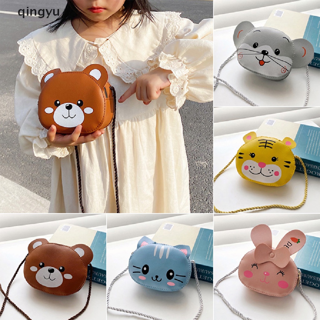 Túi Đeo Chéo Hình Tròn In Hoạt Hình Có Khóa Kéo Thời Trang Cho Nữ