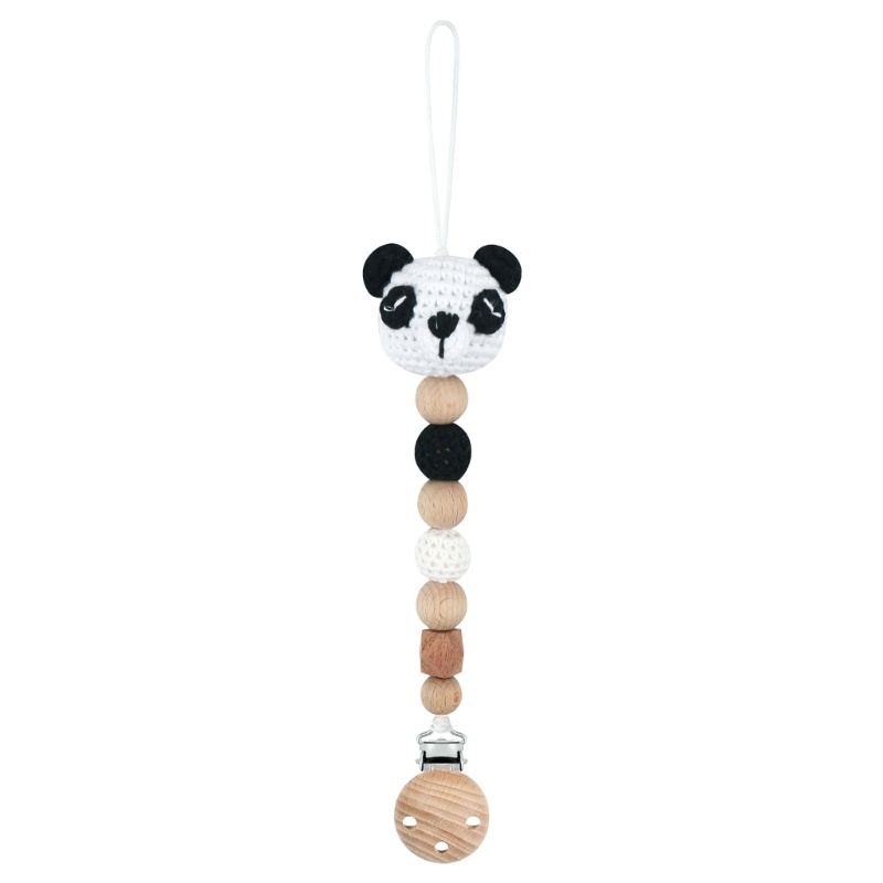 Dây Đeo Núm Vú Giả Chống Rơi Họa Tiết Hoạt Hình Cho Bé Sơ Sinh