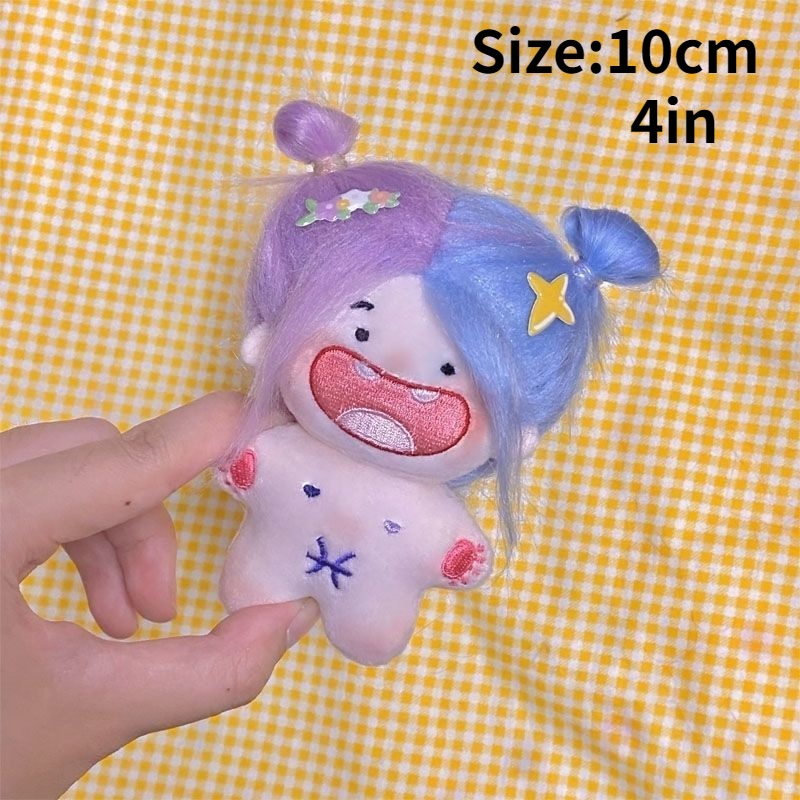 Búp Bê Nhồi Bông Cotton 10cm Hình Cung Hoàng Đạo Tóc Chiên Dễ Thương Vui Nhộn Làm Quà Tặng Sinh Nhật