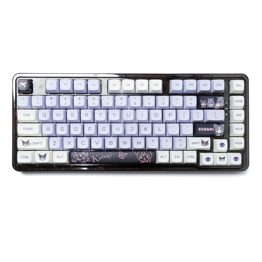 146 Phím Kuromi Keycaps XDA Profile Anime Dễ Thương PBT Dye Sub Bàn Phím Cơ Keycap