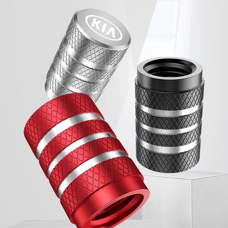 Bộ 5 Nắp Van Lốp Xe Hơi KIA KX3 / 5 / 7 Stonic Sportage Roi Forte K3K5K7