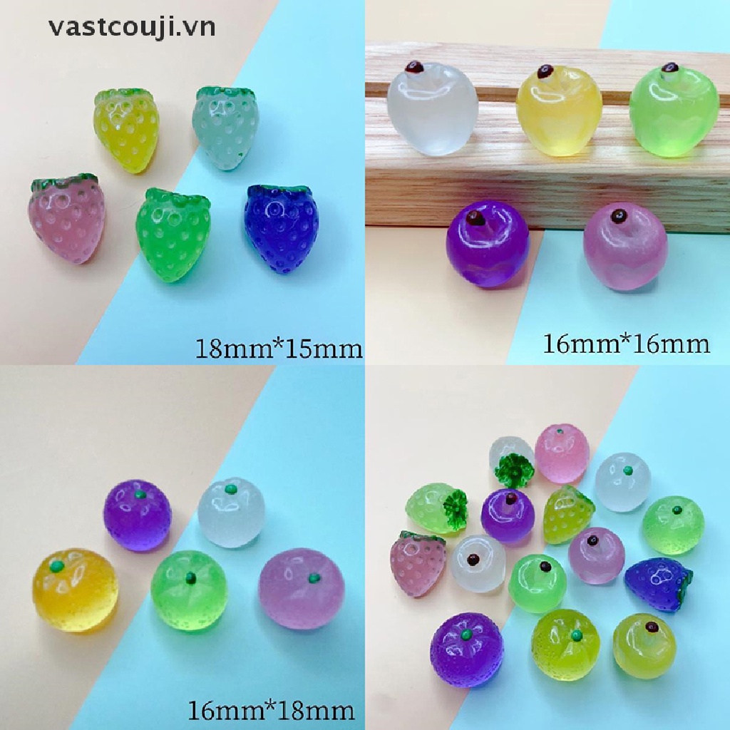 Bộ 5 Trái Cây VASTJI Phát Quang Dùng Trang Trí Diy