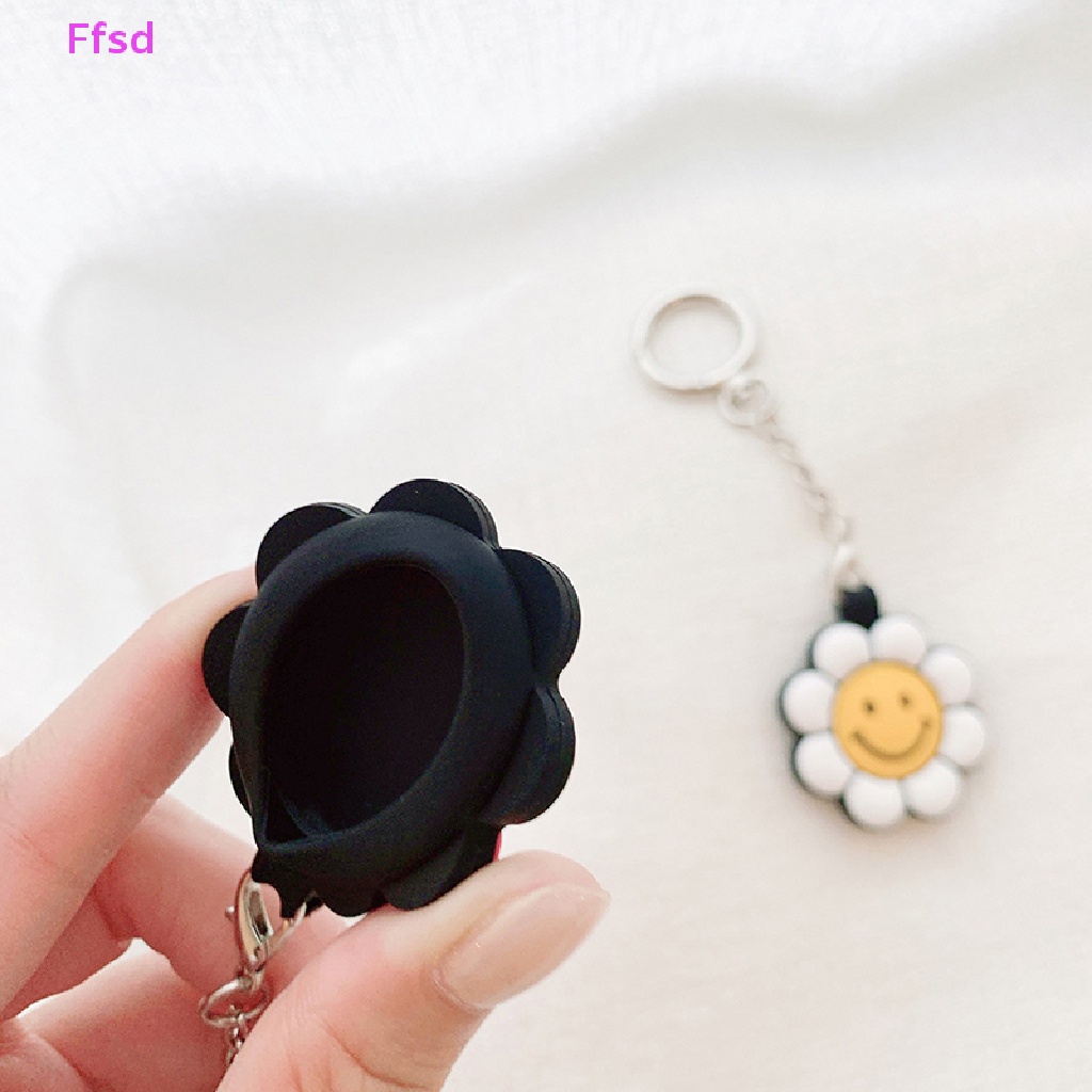 {Ffsd} Móc Khóa Chống Thất Lạc Cho Apple Theo Dõi Không Khí Hình Hoa Hướng Dương Mặt Cười