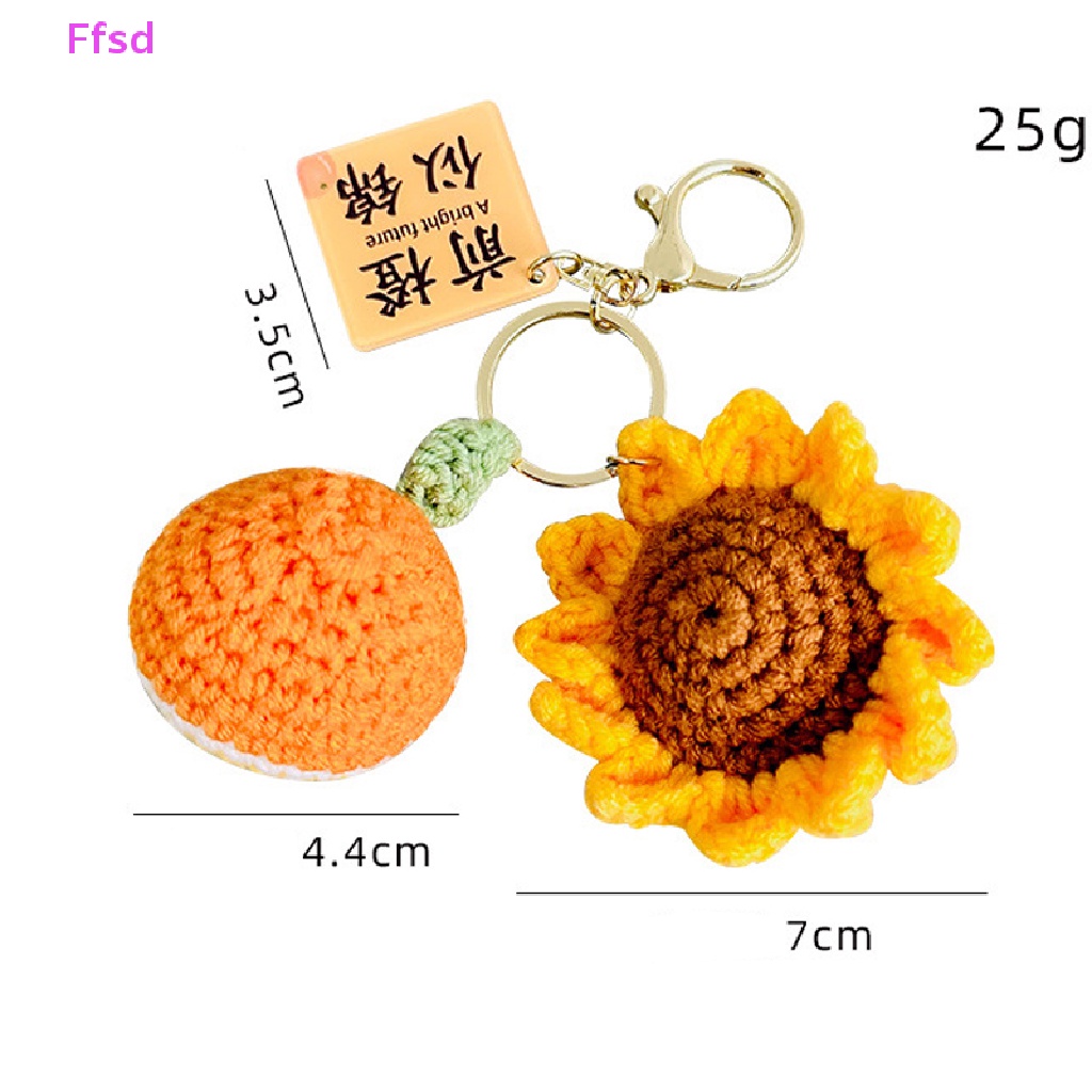 {Ffsd} Móc Khóa Hình Hoa Hướng Dương Móc Lông Xù Sáng Tạo * Bán Chạy