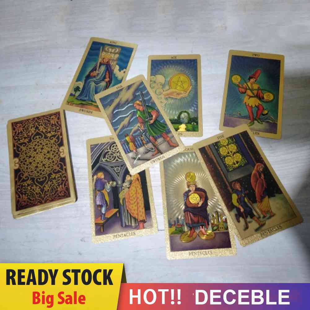 Bộ Bài Tarot Vàng Kim Chống Mài Mòn
