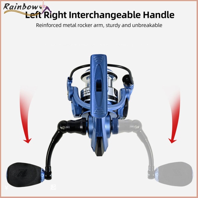 Máy Câu Cá Mini Sr100 Với Tay Cầm Có Thể Đảo Ngược Tỷ Lệ 5.2: 1 12kg Max