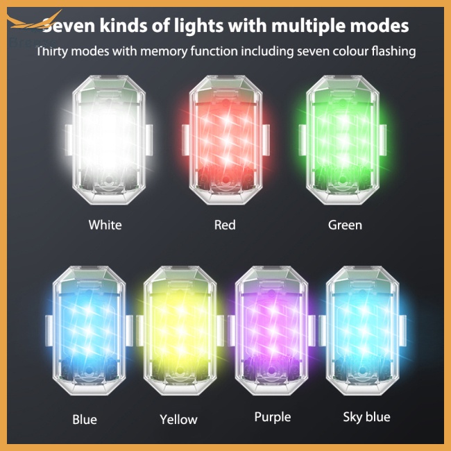 Đèn Led Nhấp Nháy Cảnh Báo Điều Khiển Từ Xa Không Dây Cho Xe Đạp / Xe Máy