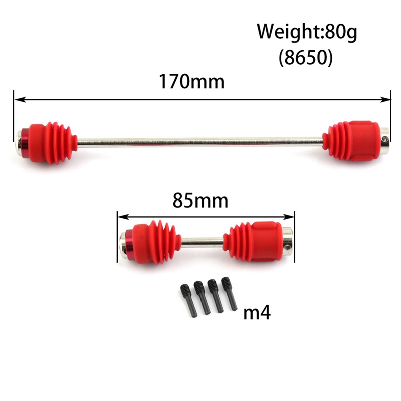 Trục Truyền Động CVD 5650R Bằng Thép Không Gỉ Cho Traxxas Summit Old E-Revo 2 1 / 10