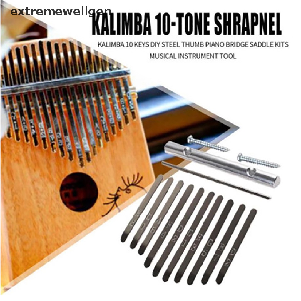 Cầu Đàn Kalimba 10 Phím Bằng Thép Thay Thế DIY