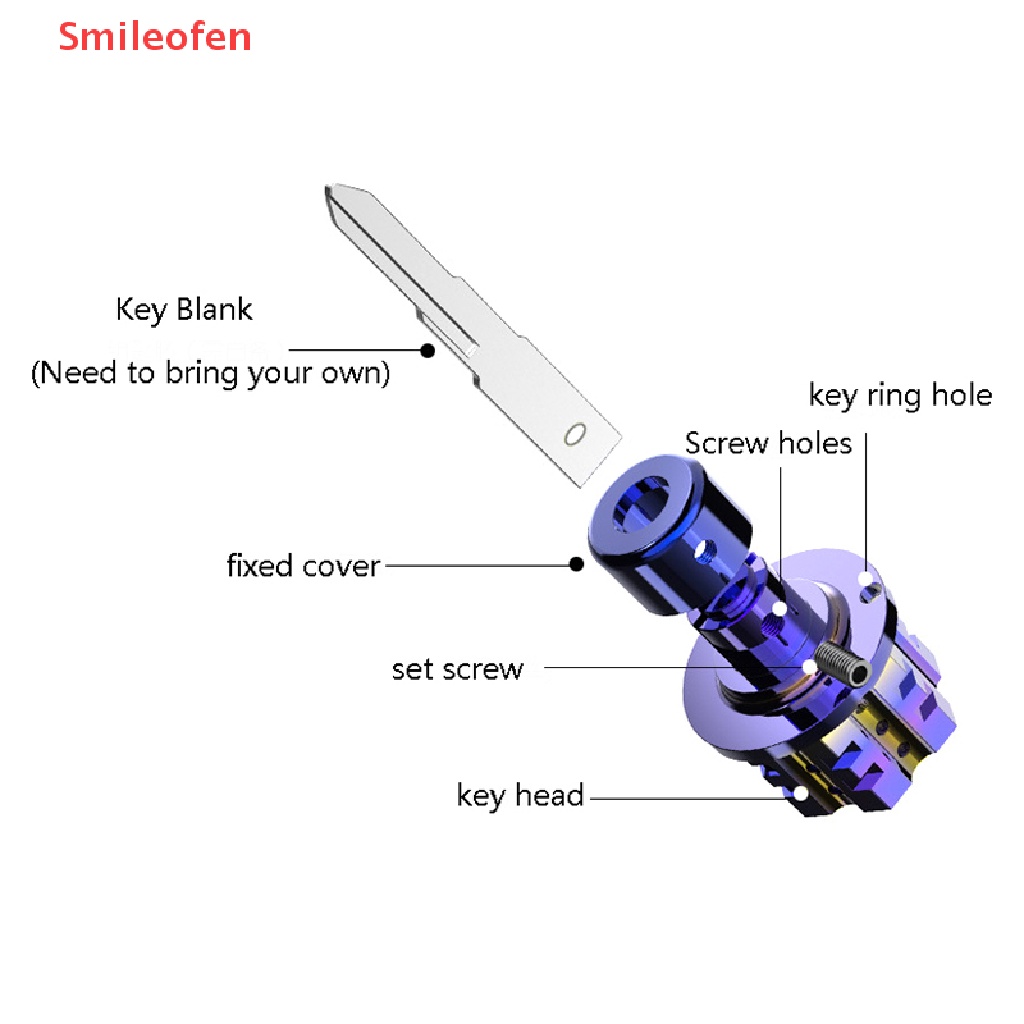 [Smileofen] Móc Chìa Khóa CNC Đầu Lục Giác Bằng Titan Thông Dụng Cho Xe Máy Mới