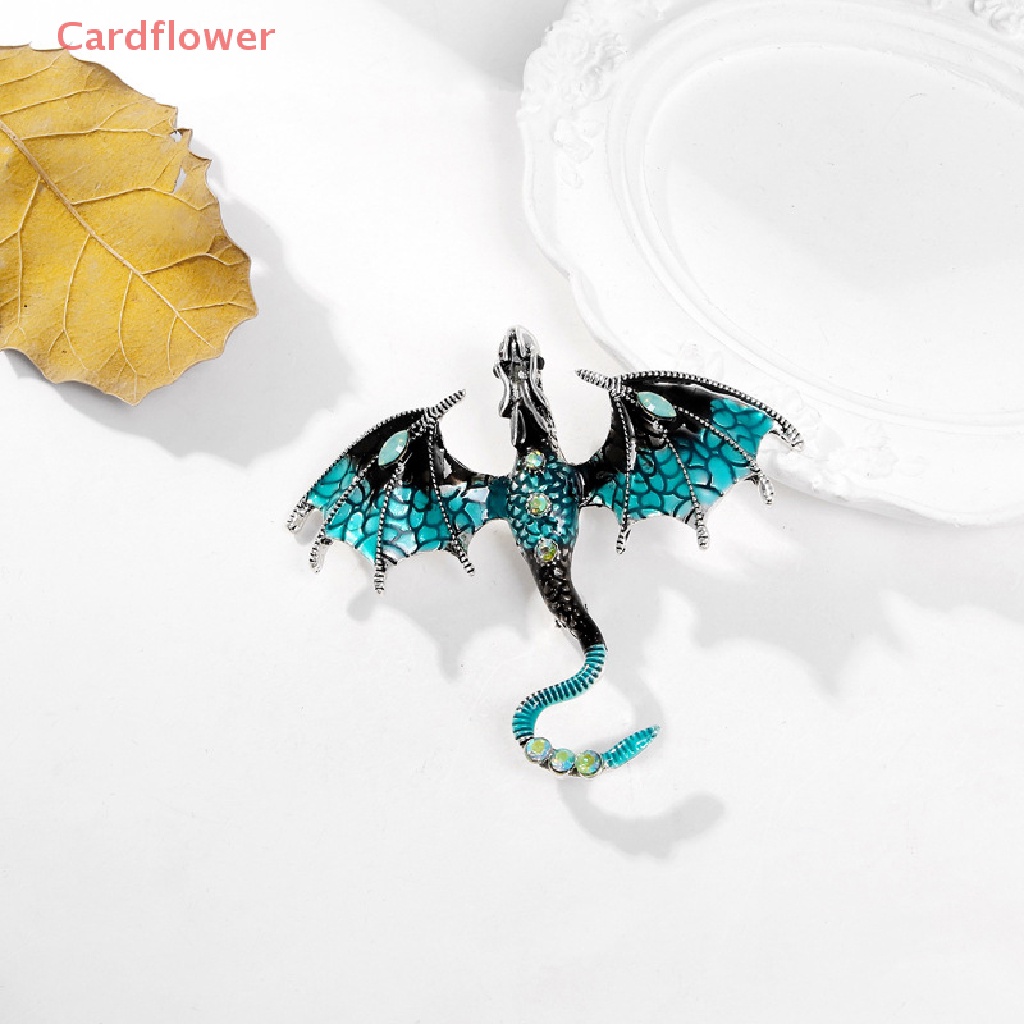 Ghim Cài Áo Hình Rồng Bay Đính Đá Nhân Tạo Thời Trang Mới