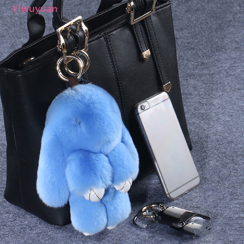 Móc Khóa Lông Thỏ 15cm Mới