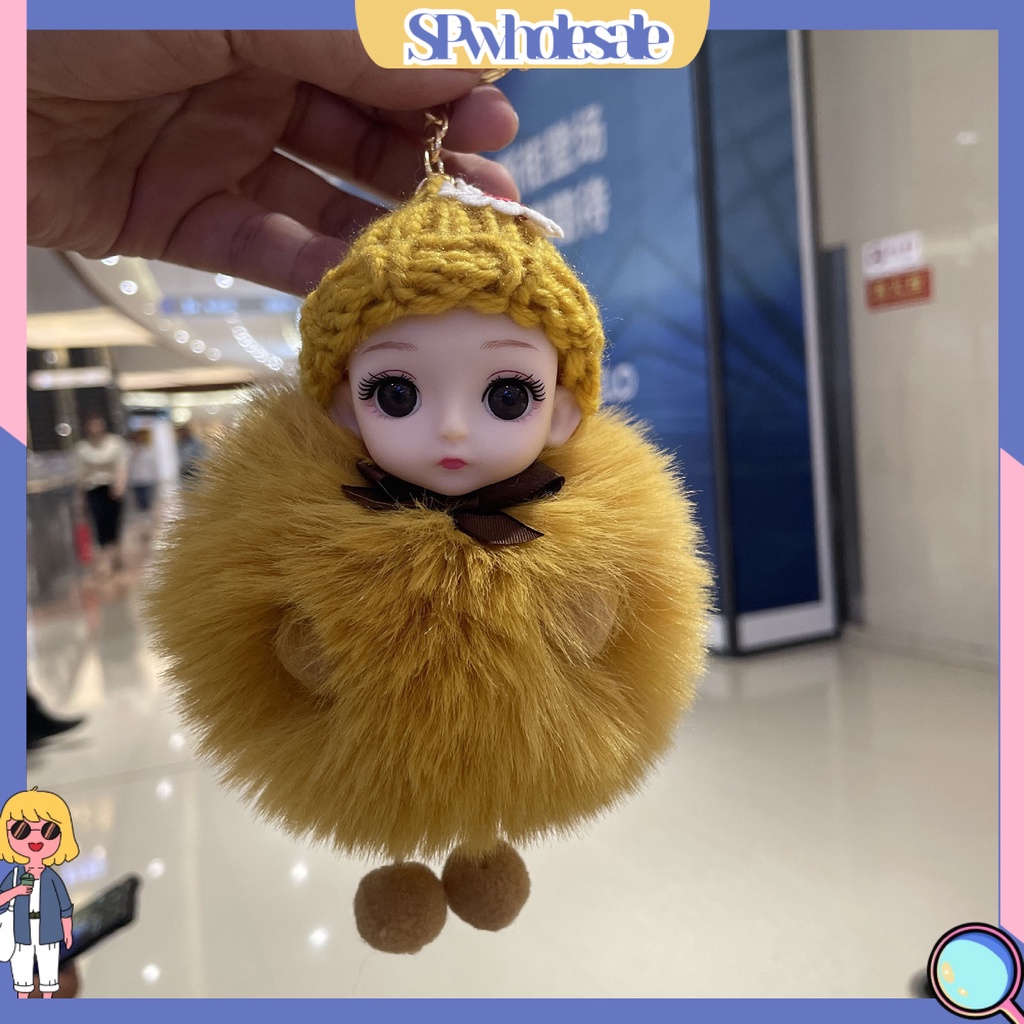 <SPwholesale> Móc Khóa Búp Bê Hoạt Hình Nhồi Bông Đáng Yêu Bằng Silicon Mềm