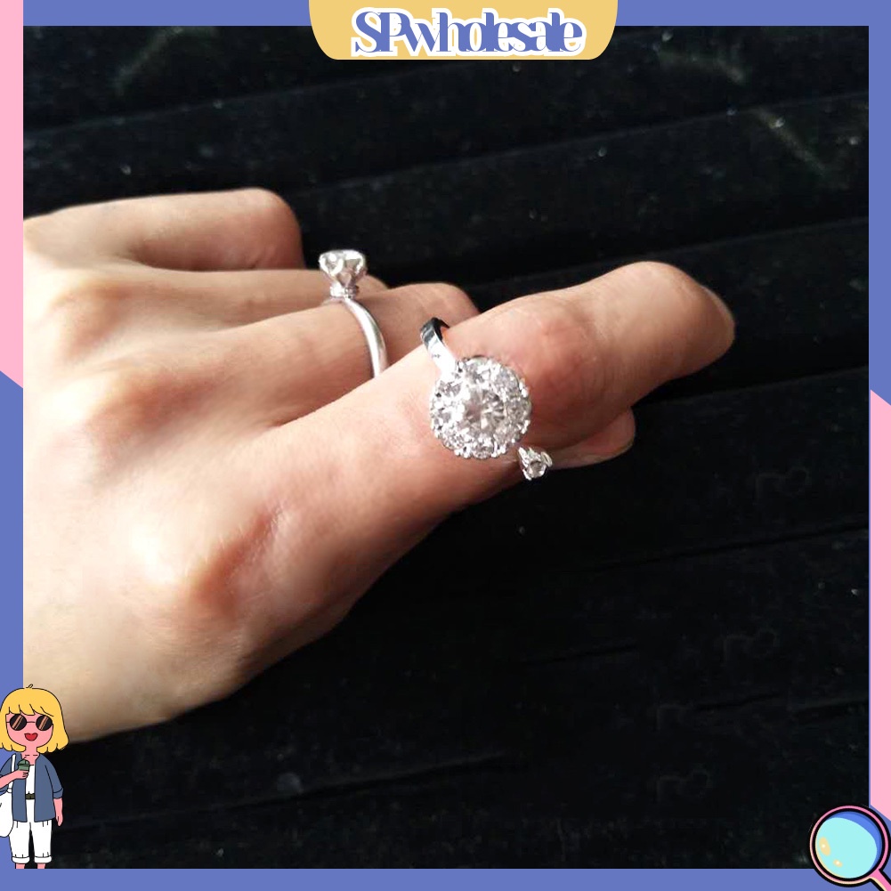 <SPwholesale> Nhẫn Hở Đính Đá Thời Trang Dự Tiệc Cho Nữ