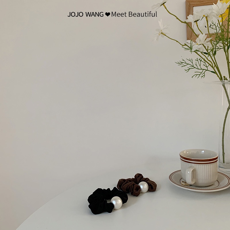 Dây Buộc Tóc Cao Su Co Giãn Tốt Thiết Kế Đơn Giản Thời Trang Cho Nữ