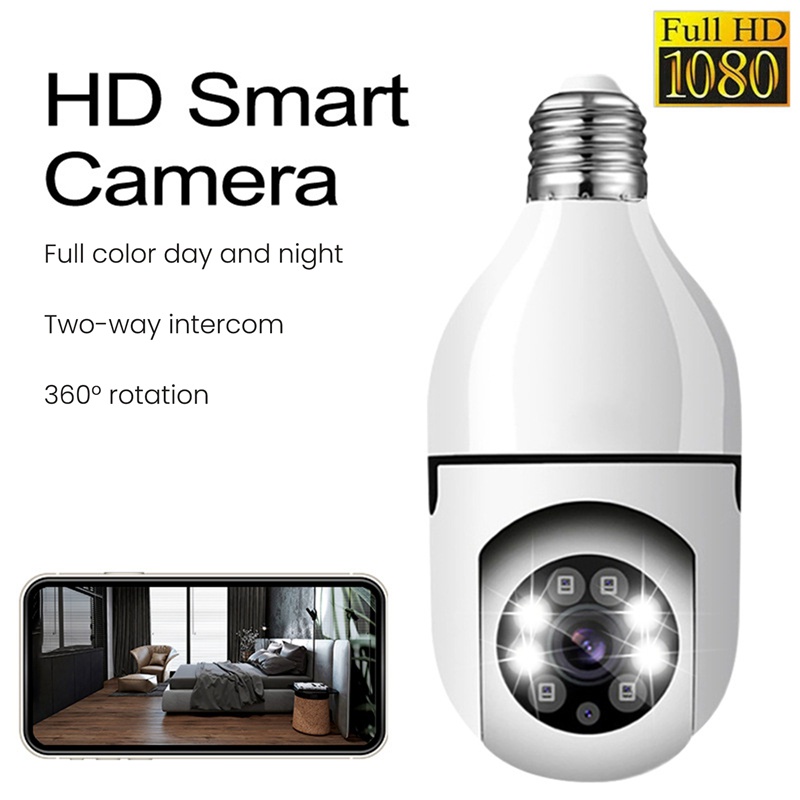 Camera An Ninh 5G Hình Bóng Đèn Nhiều Màu Sắc Kết Nối Wifi