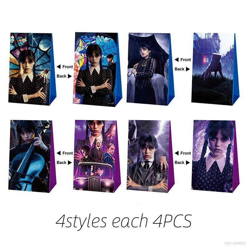 Set 16 Hộp Giấy Đựng Kẹo Họa Tiết anime Dễ Thương