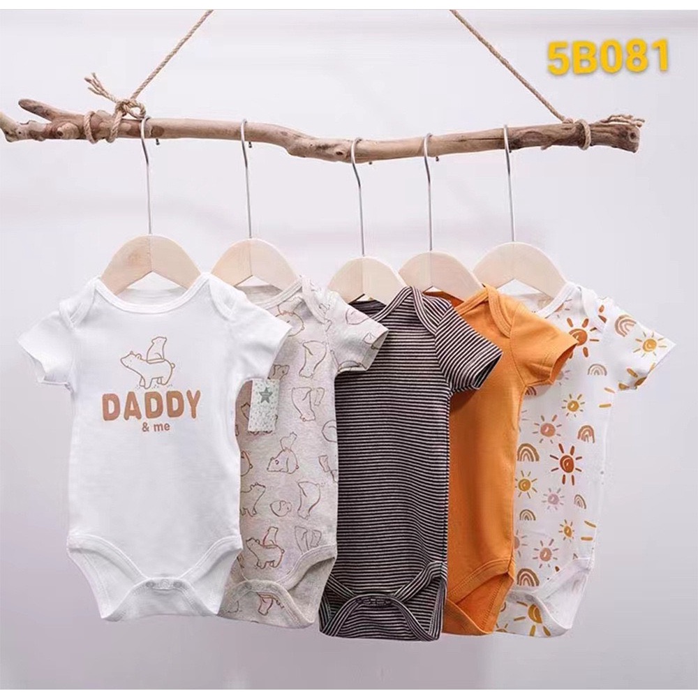 SET 5 BODY CHIP COTTON KÈM MÓC