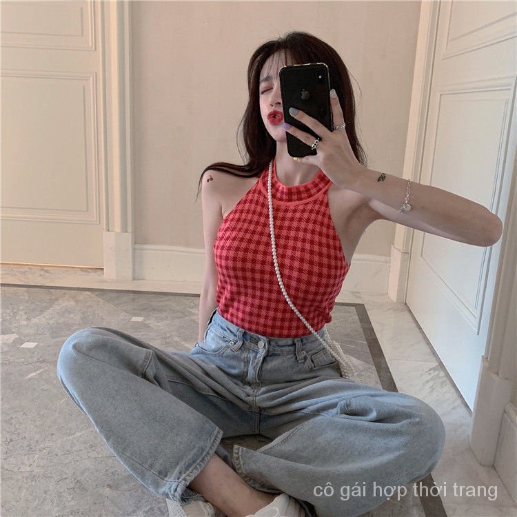 E0cn Hàng Có Sẵn Áo Hai Dây Ngắn Ôm Dáng Phong Cách Âu Mỹ Cổ Điển Thời Trang Xuân Hè Hàng Mới Dành Cho Bạn Nữ Mặc Ngoài Trời