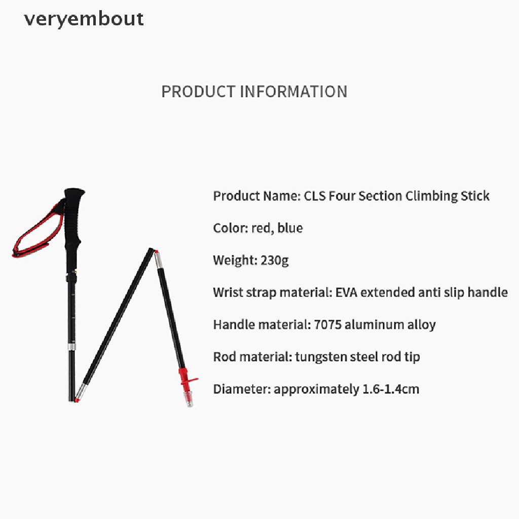 Ut Gậy Leo Núi Gấp Gọn Tiện Dụng Chất Lượng Cao