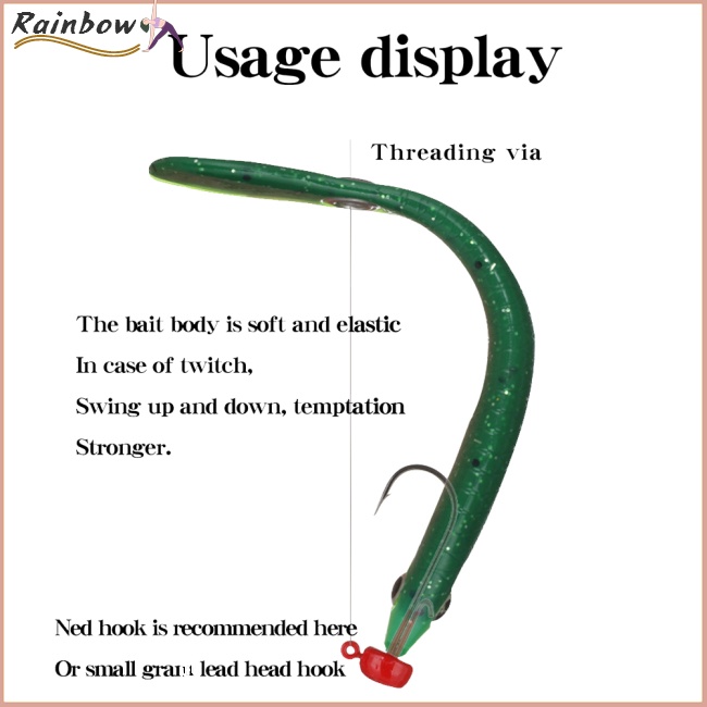 Set 5 Mồi Câu Cá Giả Bằng Cao Su Mềm Nhiều Màu Sắc