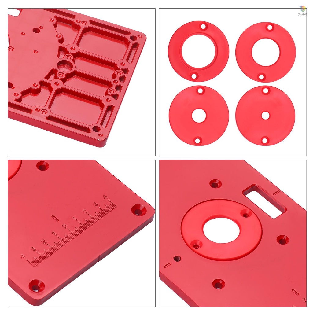 Bảng Định Tuyến Bằng Hợp Kim Nhôm Đa Năng 235x120x8mm Chuyên Dụng Làm Mộc