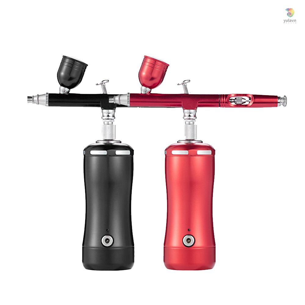 Bộ Súng Phun Sơn Khí Di Động 0.3mm 7cc Có Thể Sạc Lại Cho Máy Xăm Hình / Làm Móng Tay / Làm Đẹp DIY