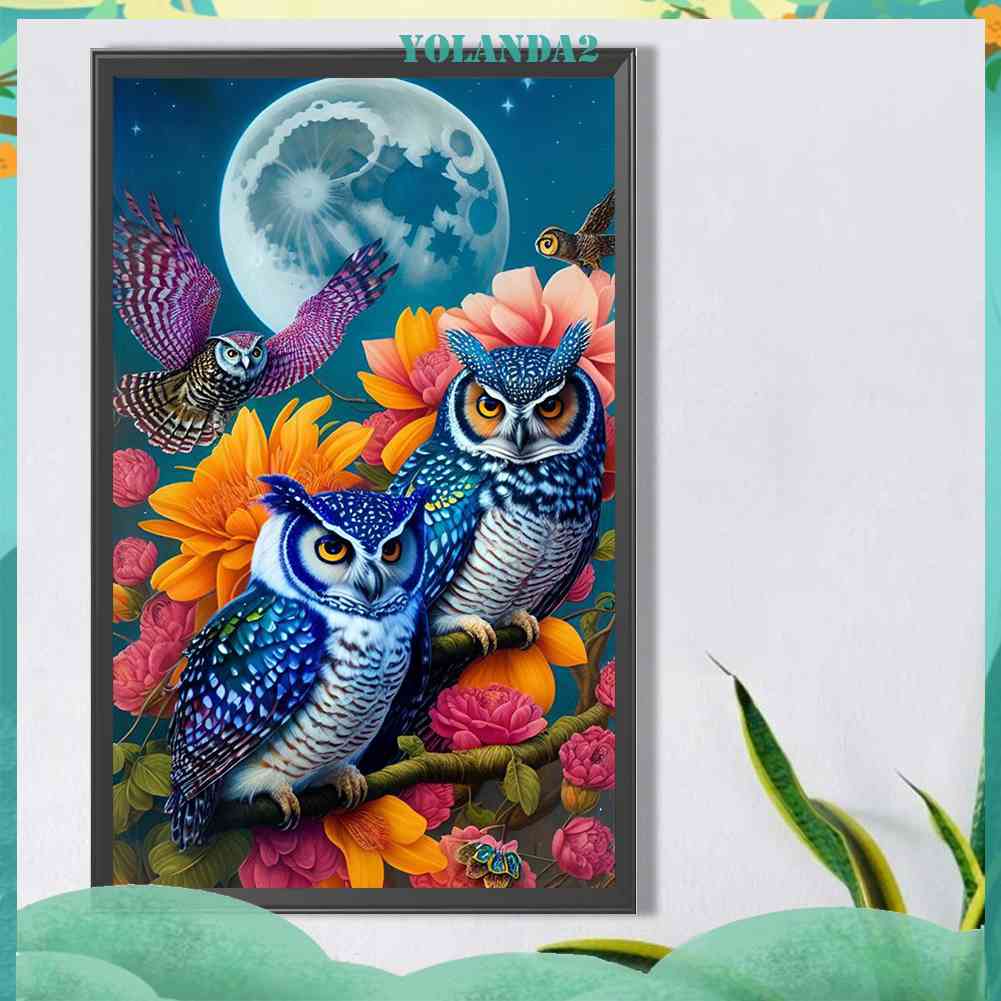 Tranh Đính Đá Kim Cương Toàn Bộ 5D DIY Hình Vẽ Mèo Trang Trí Nhà Cửa