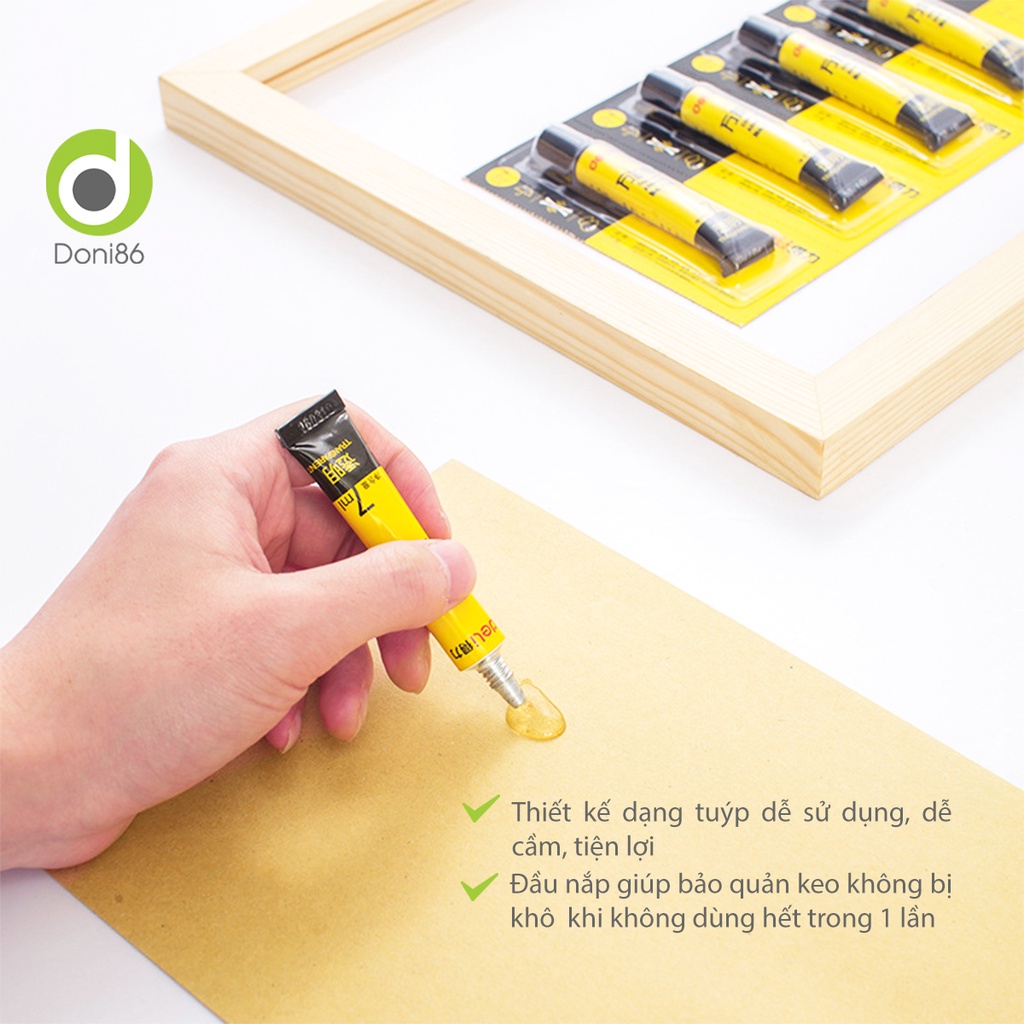 Keo dán giày mùi hương dễ chịu, an toàn cho da tay, sức khỏe, chất keo bền chặt - Doni - DOPK355