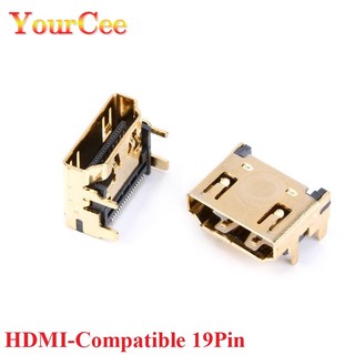 Bộ 10 / 5 Đầu Nối HDMI 19PIN 19P Góc Phải SMT SMD Mạ Vàng HD 90 Độ