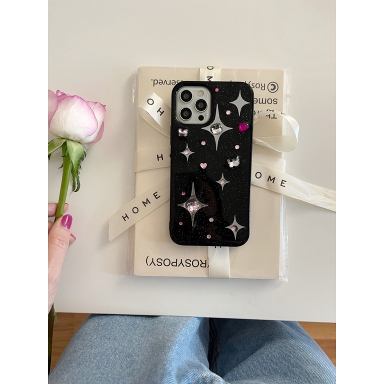 Ốp Điện Thoại Đính Đá 3D Cho iPhone 11 12 12Pro 14Promax 13 13Pro 13promax 14 12promax 14Pro iPhone13promax
