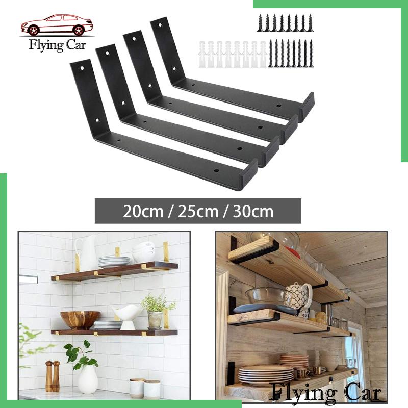 Set 4 Khung Gắn Kệ Góc Tường DIY Trong Nhà / Văn Phòng Lzdjfmy2