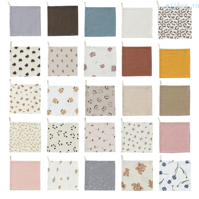 Yếm Ăn 4 Lớp Thấm Hút Tốt Họa Tiết Hoạt Hình Dễ Thương Cho Bé