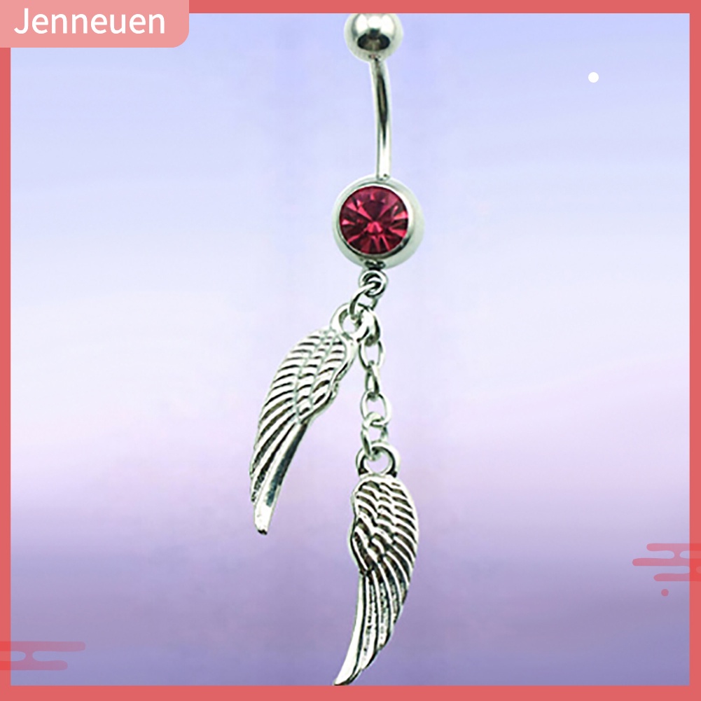 Khuyên RốN HìNh Đôi CáNh ĐíNh Đá Xinh XắN