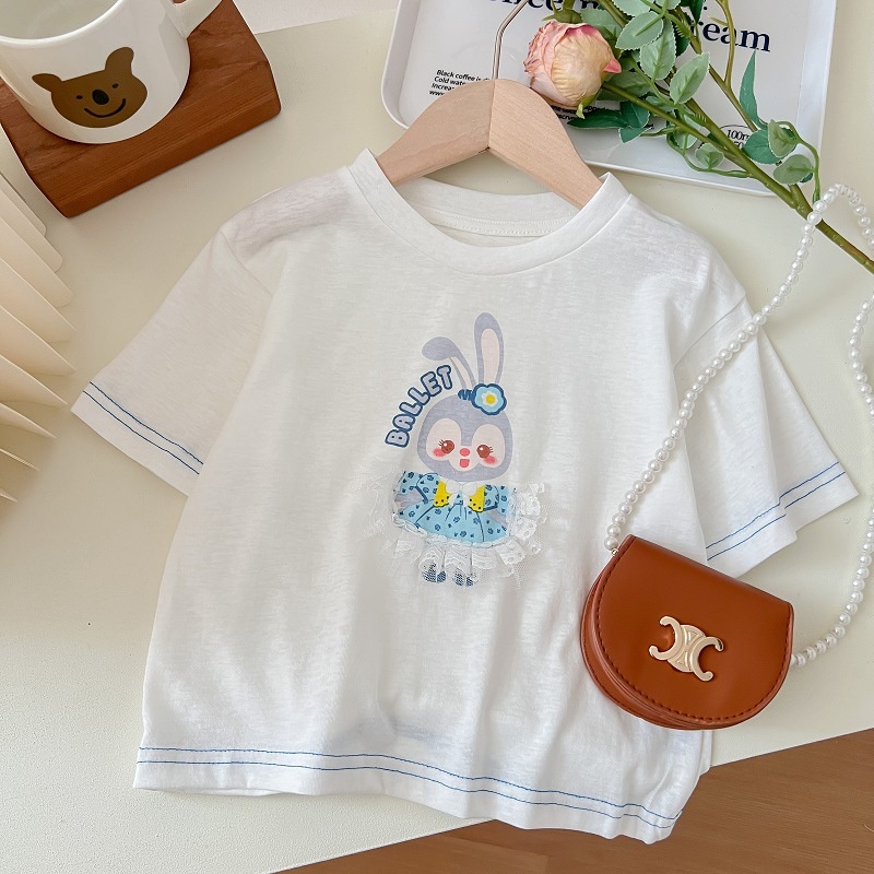 Đầm Hai Dây Mùa Hè Họa Tiết Sọc Cầu Vồng Cho Bé Gái
