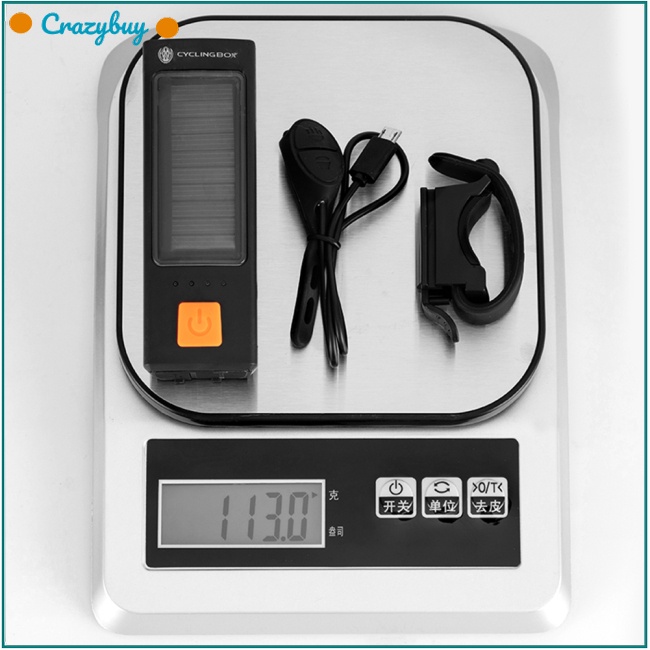 Cr Đèn Pha Năng Lượng Mặt Trời 5 Chế Độ Sạc Usb 1200mAh 400 Lumens