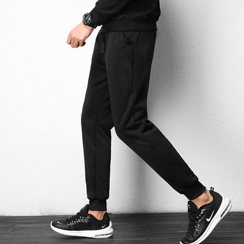 Quần thể thao AOKANG dáng rộng bằng lông cừu dày dặn ấm áp thời trang mùa đông cho nam