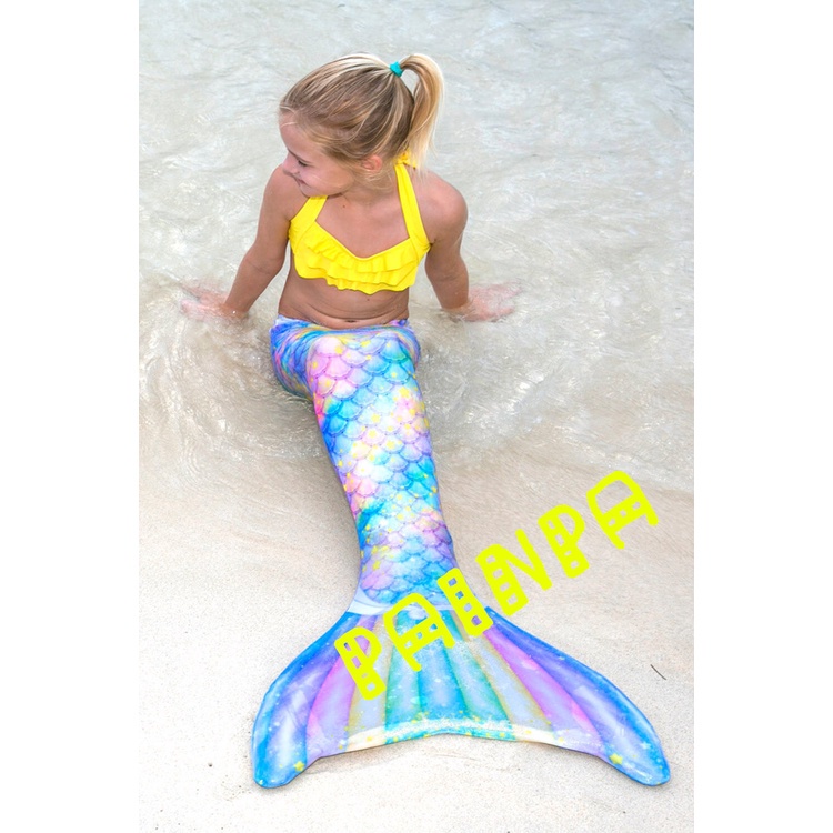 Bộ Đồ Bơi Đuôi Nàng Tiên Cá Dễ Thương Xinh Xắn Dành Cho Trẻ Em Và Người Lớn