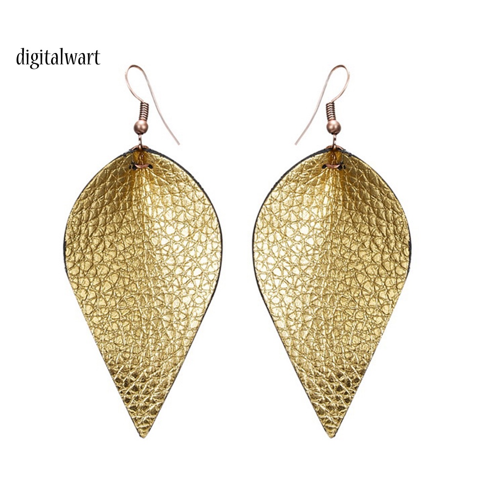 Kỹ Thuật Số| Khuyên Tai Nữ Vải Da Hình Giọt Nước Đáng Yêu