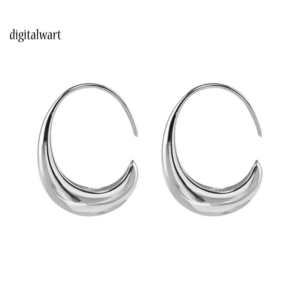 Kỹ Thuật Số| 1 Đôi Bông Tai Hình Giọt Nước Màu Trơn Đơn Giản Dành Cho Nữ