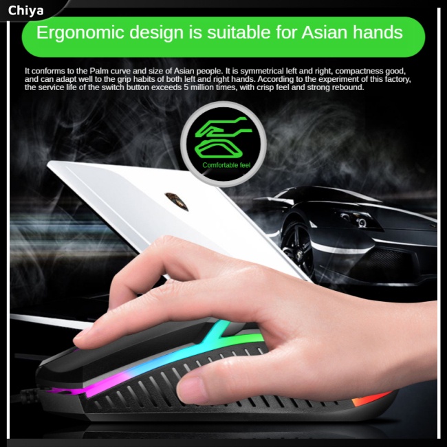 Chuột Máy Tính Có Dây Usb Và Đèn Nền Tiện Dụng