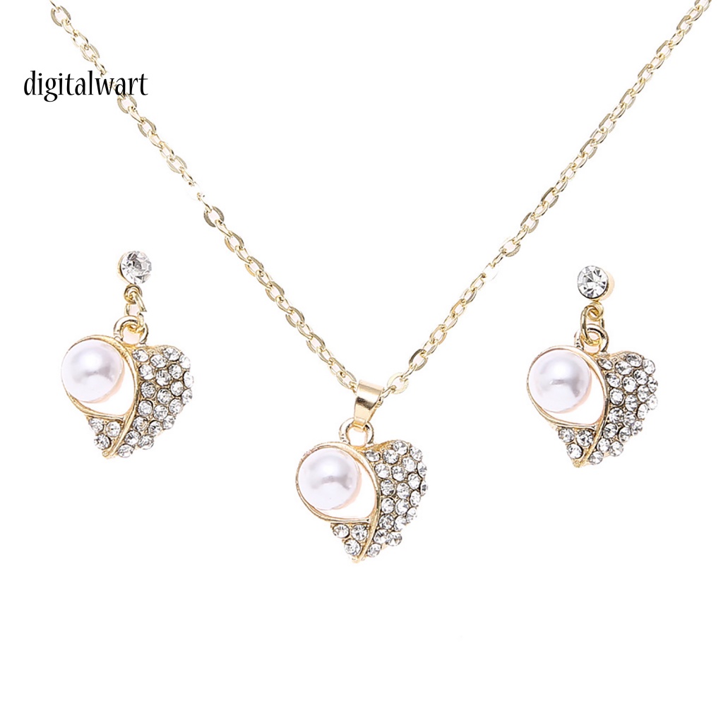 Kỹ Thuật Số| Vòng cổ HợP Kim HìNh Tim ĐíNh Đá Xinh XắN