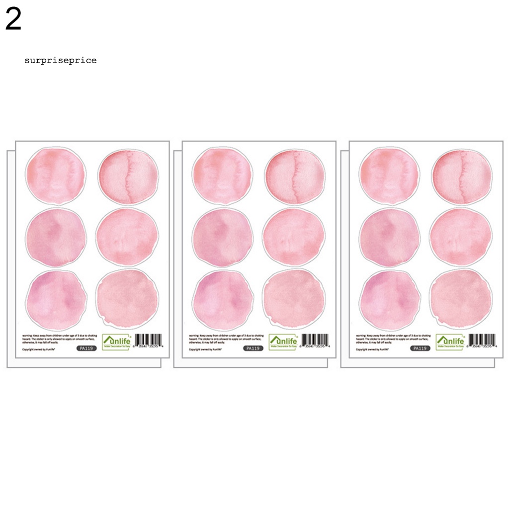 1 Set Sticker Dán Tường Bằng PVC Chống Nước Họa Tiết Chấm Bi