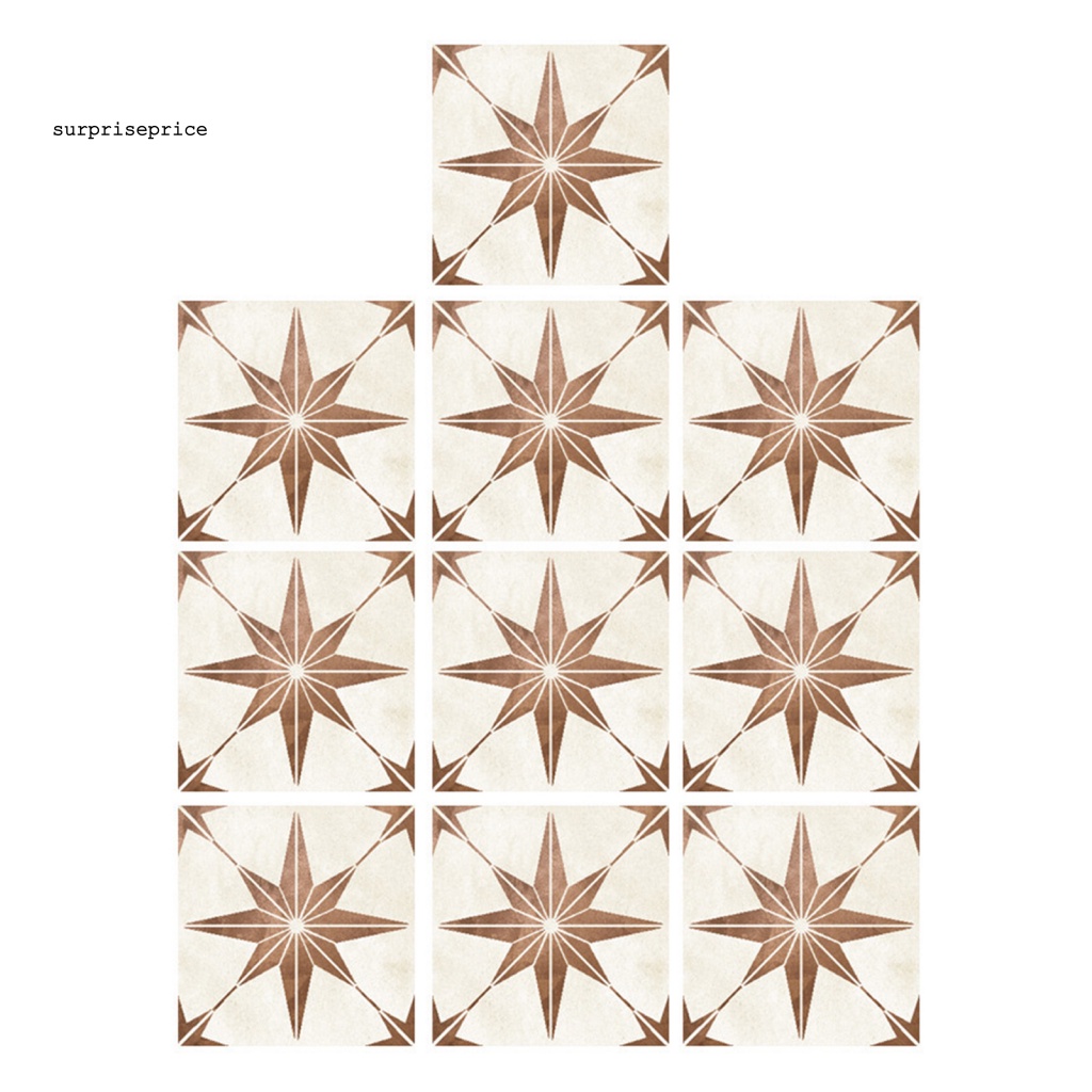 Spa Set 10 Giấy Dán Tường Ba Chiều PVC Tự Dính Trang Trí Nhà Bếp Phòng Khách