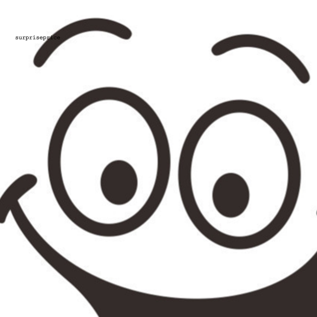 Sticker PVC Dán Tường Tự Dính Hình Mặt Cười Vui Nhộn Trang Trí Nhà Cửa