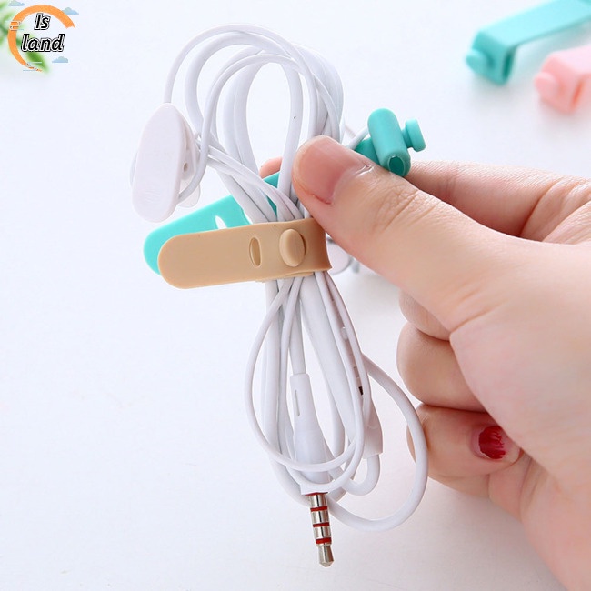 Bộ 4 Dây Quấn Tai Nghe Chống Thất Lạc Bằng Silicon Mềm Tái Sử Dụng Được