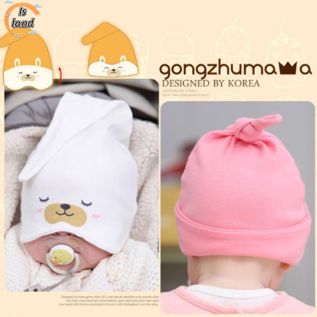 Mũ Trùm Đầu Chất Liệu Cotton Co Giãn Thời Trang Cho Bé
