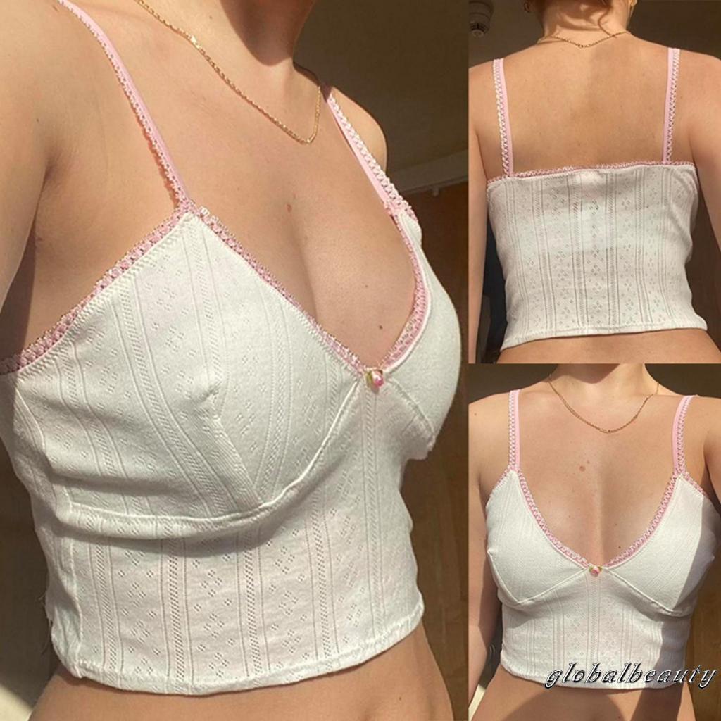 Áo Hai Dây Cổ Chữ V Mỏng Họa Tiết Hoa Thời Trang Mùa Hè Cho Nữ