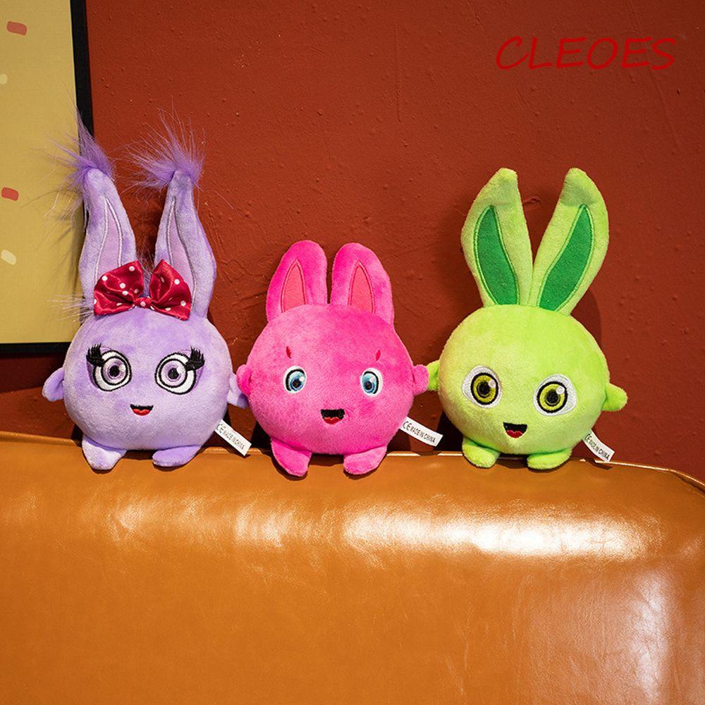 Búp Bê Nhồi Bông Hình Bánh Bunnies Màu Cầu Vồng Độc Đáo Trang Trí Nhà Cửa