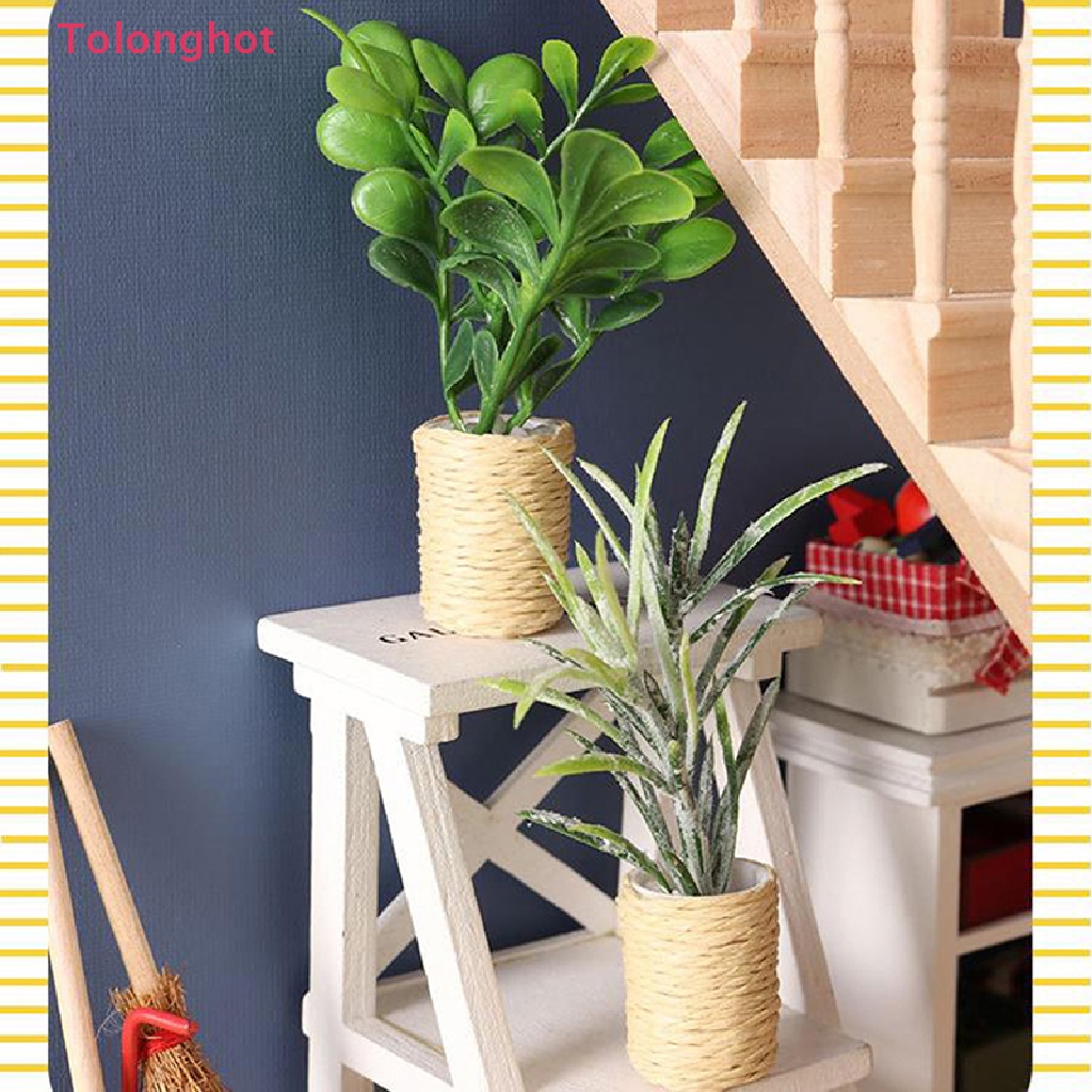 Mô Hình Cây Lá Tuyết Nhân Tạo Trang Trí Nhà Búp Bê Tỉ Lệ 1: 12